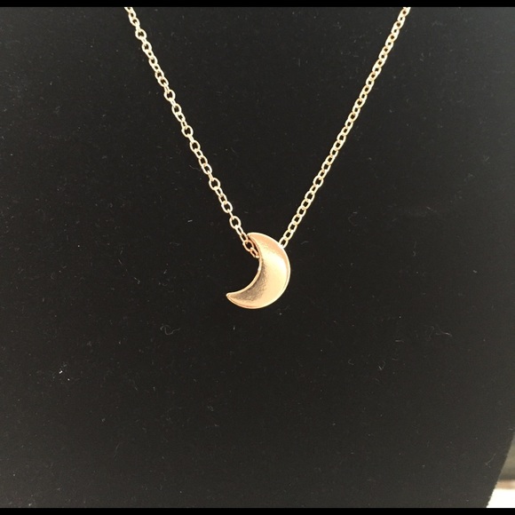 Gold Moon Necklace - Picture 3 of 5