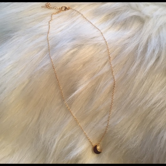 Gold Moon Necklace - Picture 5 of 5