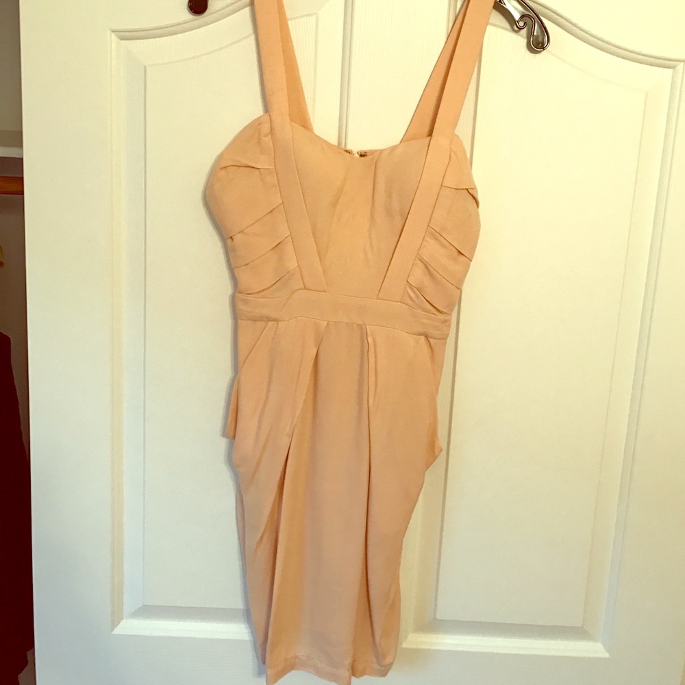 BCBG mini dress peach color size 2