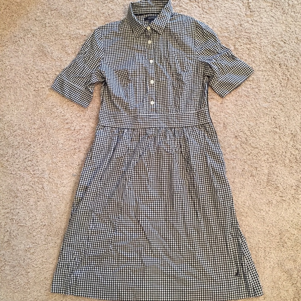 Gingham Print Dress