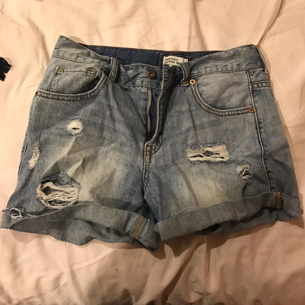 Premium denim shorts