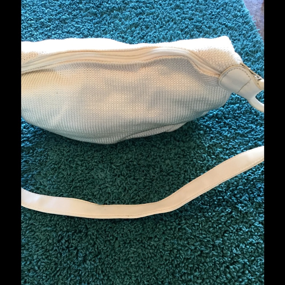 POLYESTER WEAVE WHITE HANDBAG 🌟