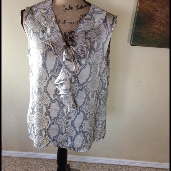 Anne Klein Tops - Sleeveless snakeskin
