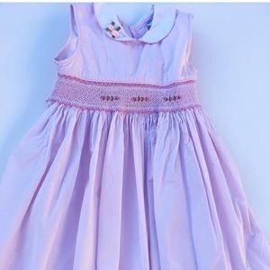 Lulu & Me Pink Smocked Dress size 4T