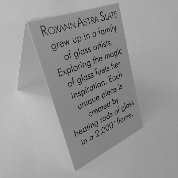 Glass Cluster Chain Earrings - Picture 3 of 3