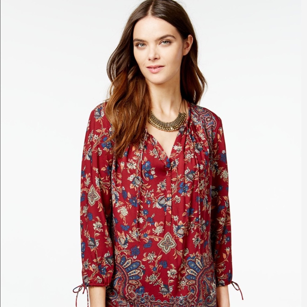 Lucky Brand peasant blouse