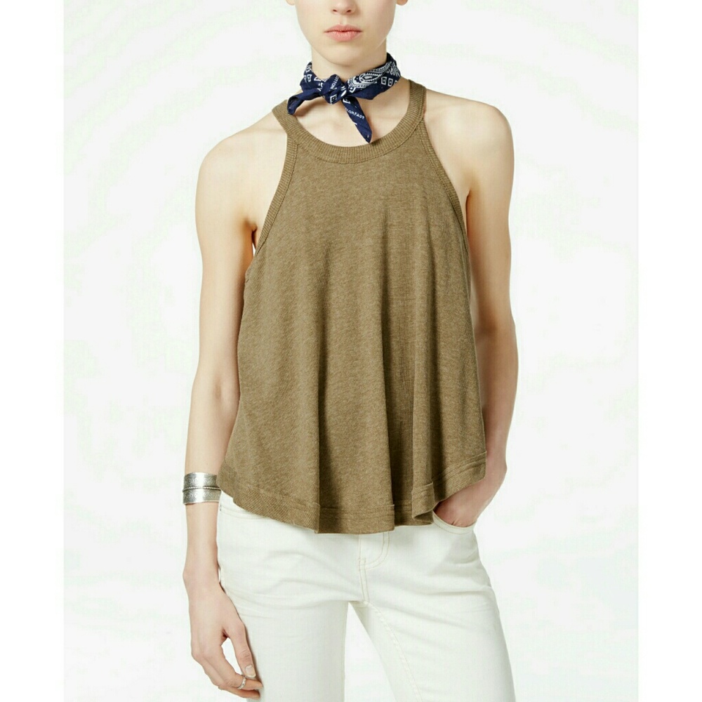 New! FREE PEOPLE Sleeveless Ribbed Tank Top NWT - Picture 2 of 3