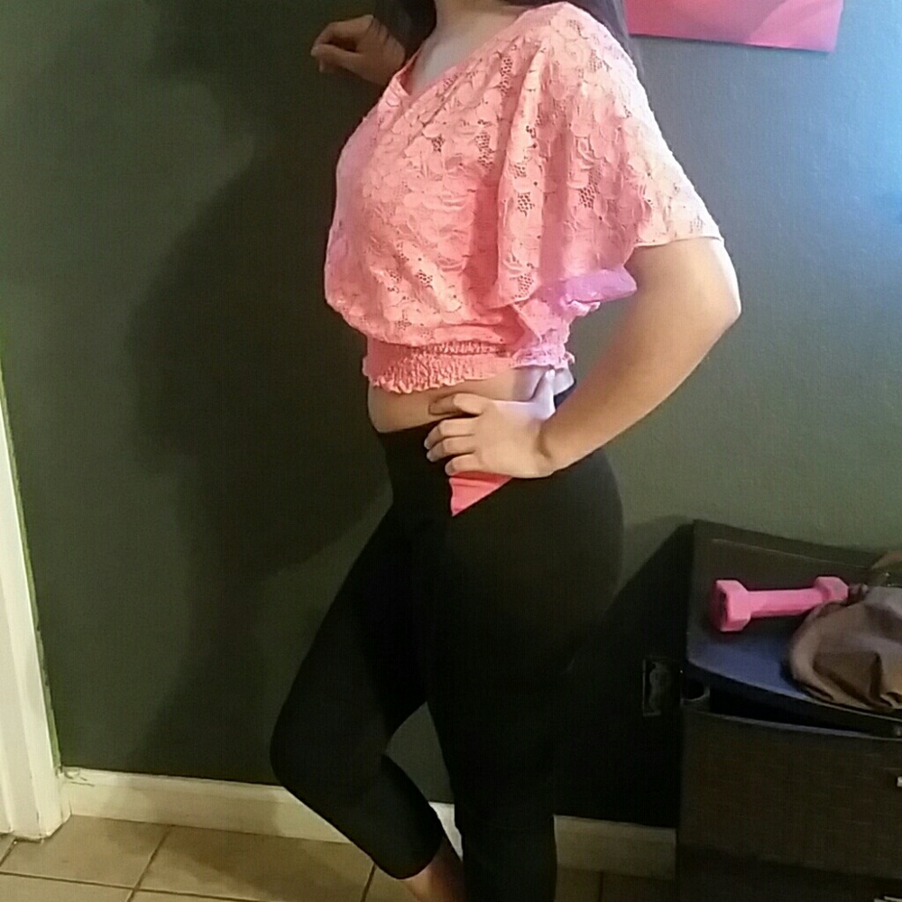 Coral blouse