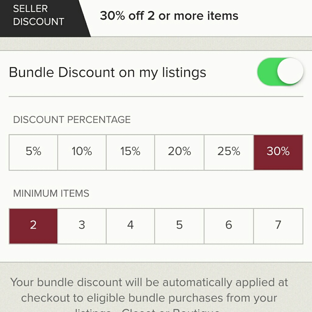 30% off Sale
