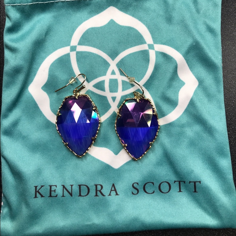 Kendra Scott Corley Drop in Iridescent Cobalt