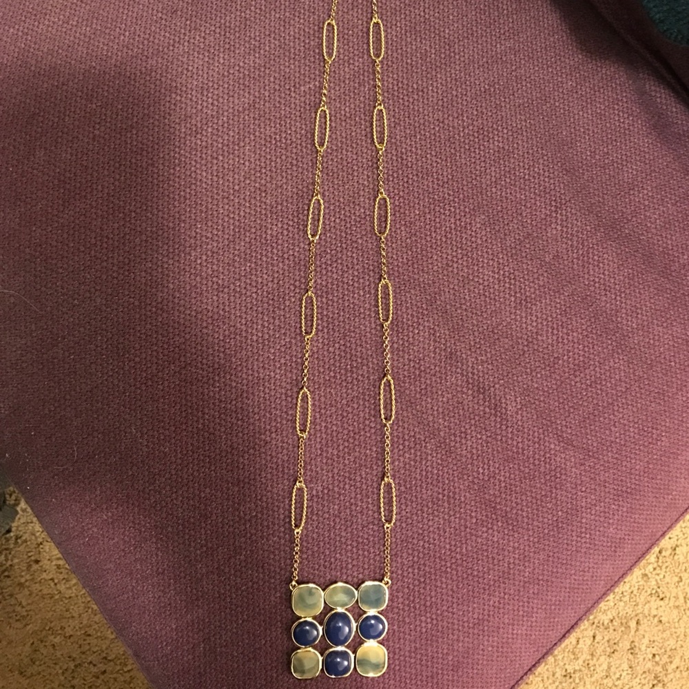 Banana Republic Blue pendant chain necklace