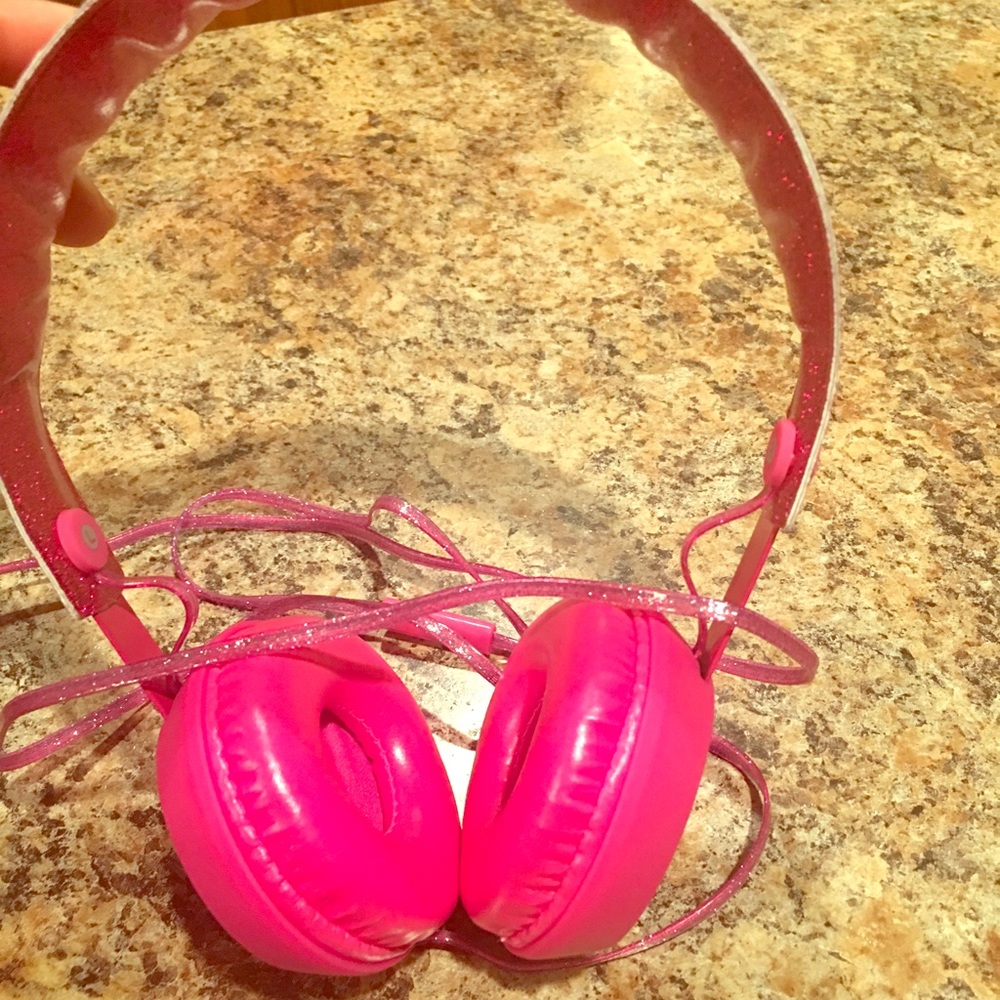 Pink headphone Glitter (Brandnew)