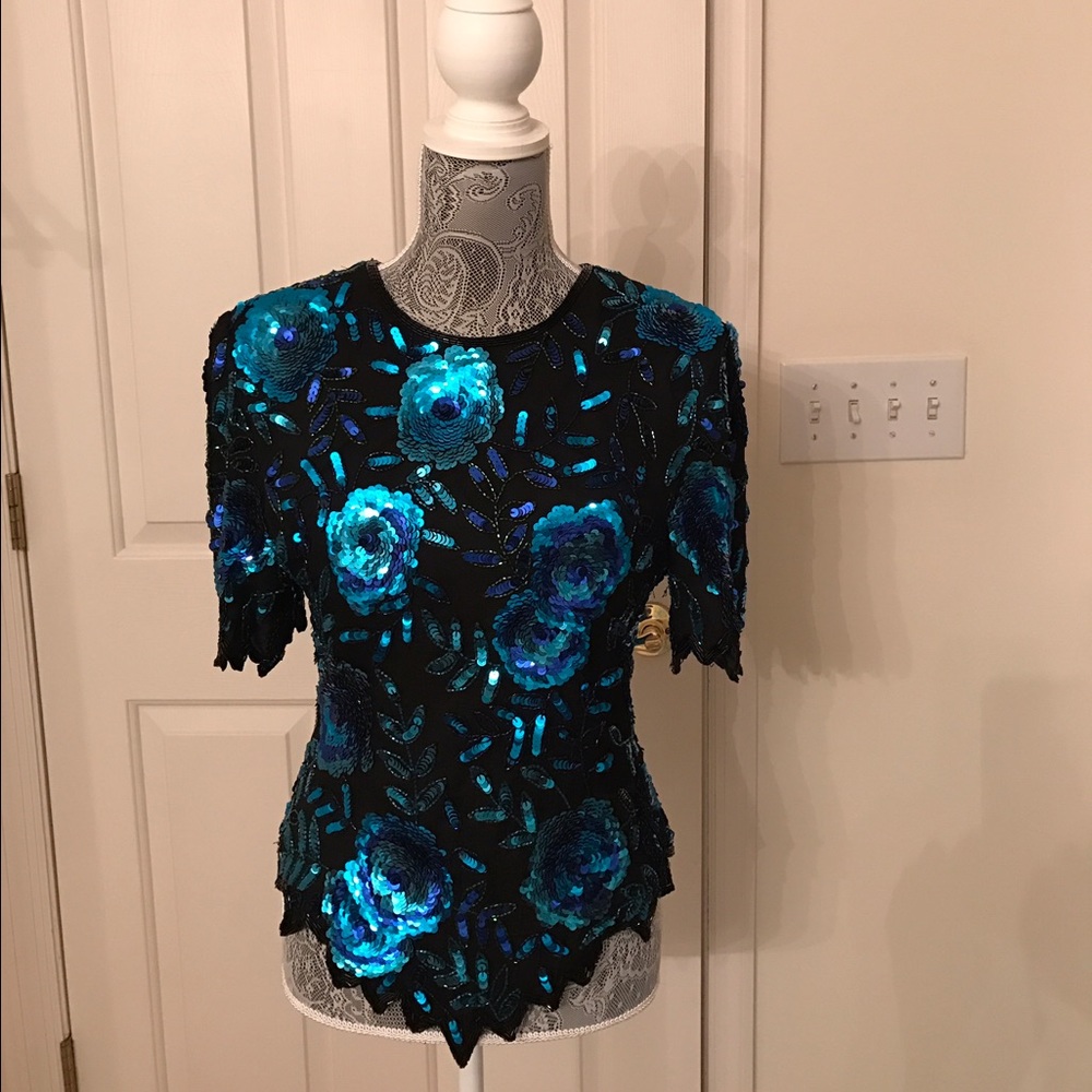 Lawrence Kozar Vintage sequin top
