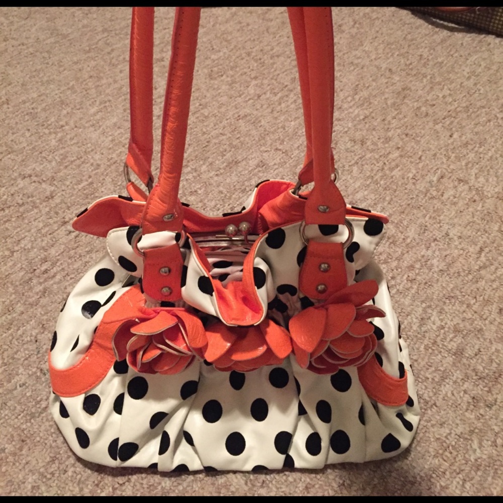 Polka dot purse