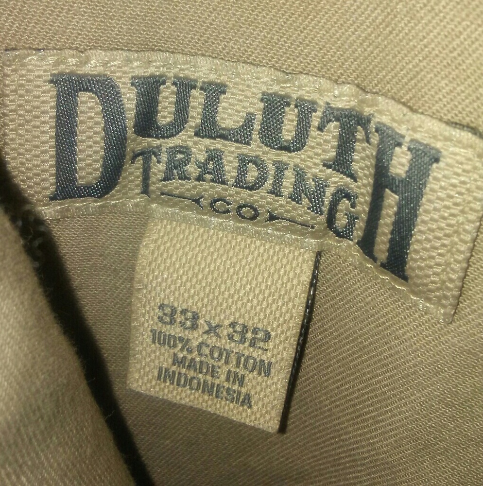 Duluth trading Co, twill pants. 33x32. Ballroom