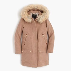 J crew chateau parka in sandstone