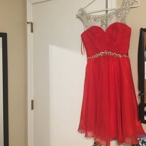 Red Short homecoming dress