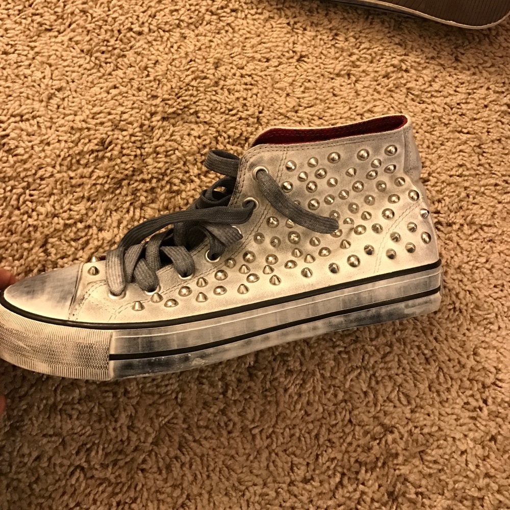 Zara studded ankle top sneakers