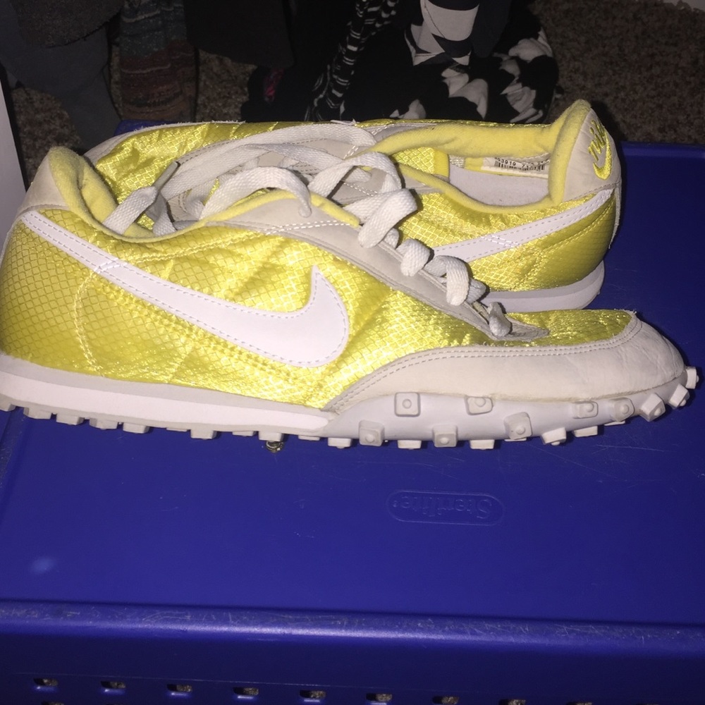 Nike yellow shoes