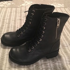 Black Poppy boots. New-never worn! Size 8