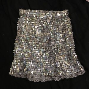 Gorgeous sequin skirt.