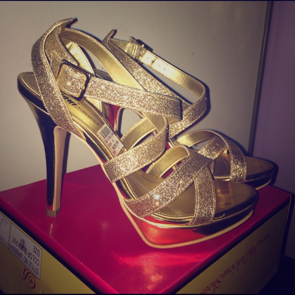 Gold heels