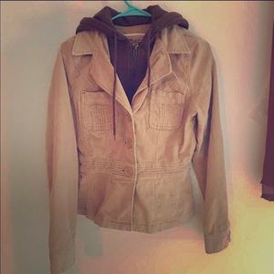 Corduroy Hooded Jacket