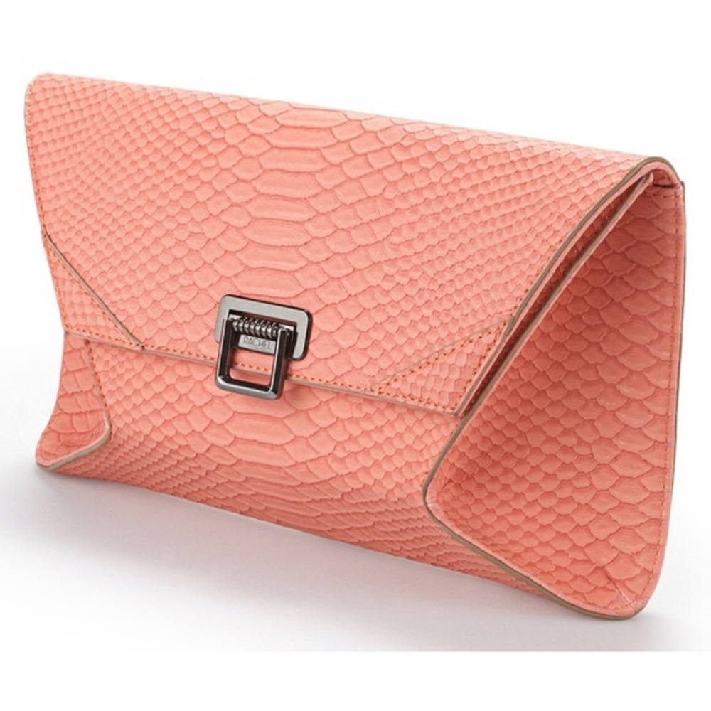 ✨SOLD✨ new | Rachel Roy Coral Geometric Clutch - Picture 2 of 4