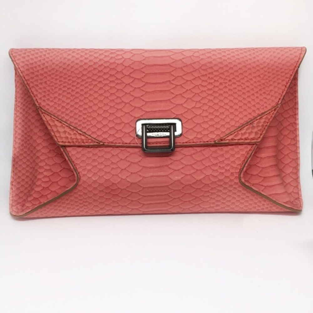 ✨SOLD✨ new | Rachel Roy Coral Geometric Clutch - Picture 3 of 4