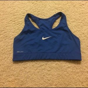 Nike Dri-Fit royal blue sports bra