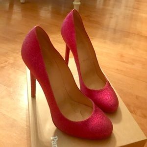 Christian Louboutin Lady Lynch 120 glitter mini