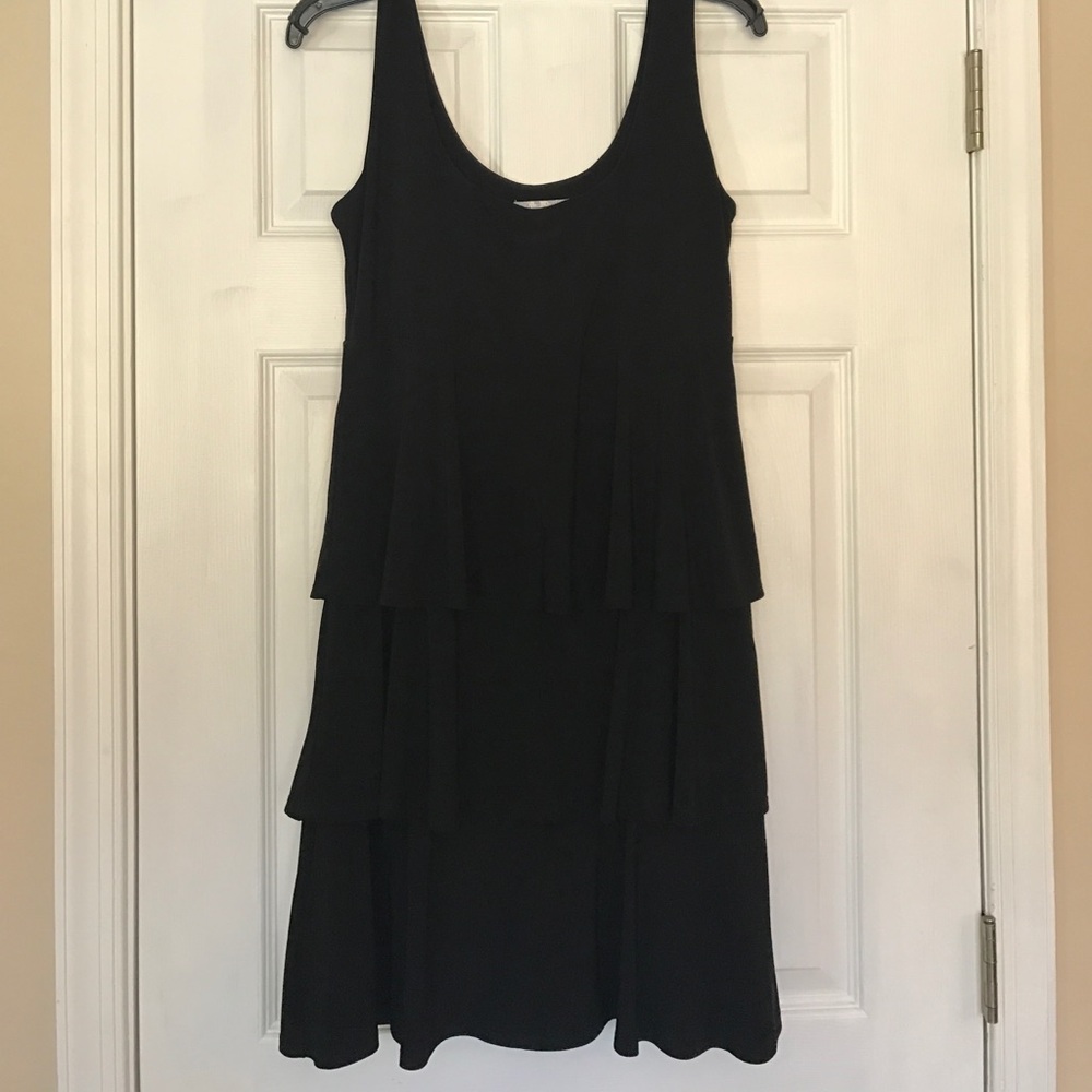 Dress barn black layered dress