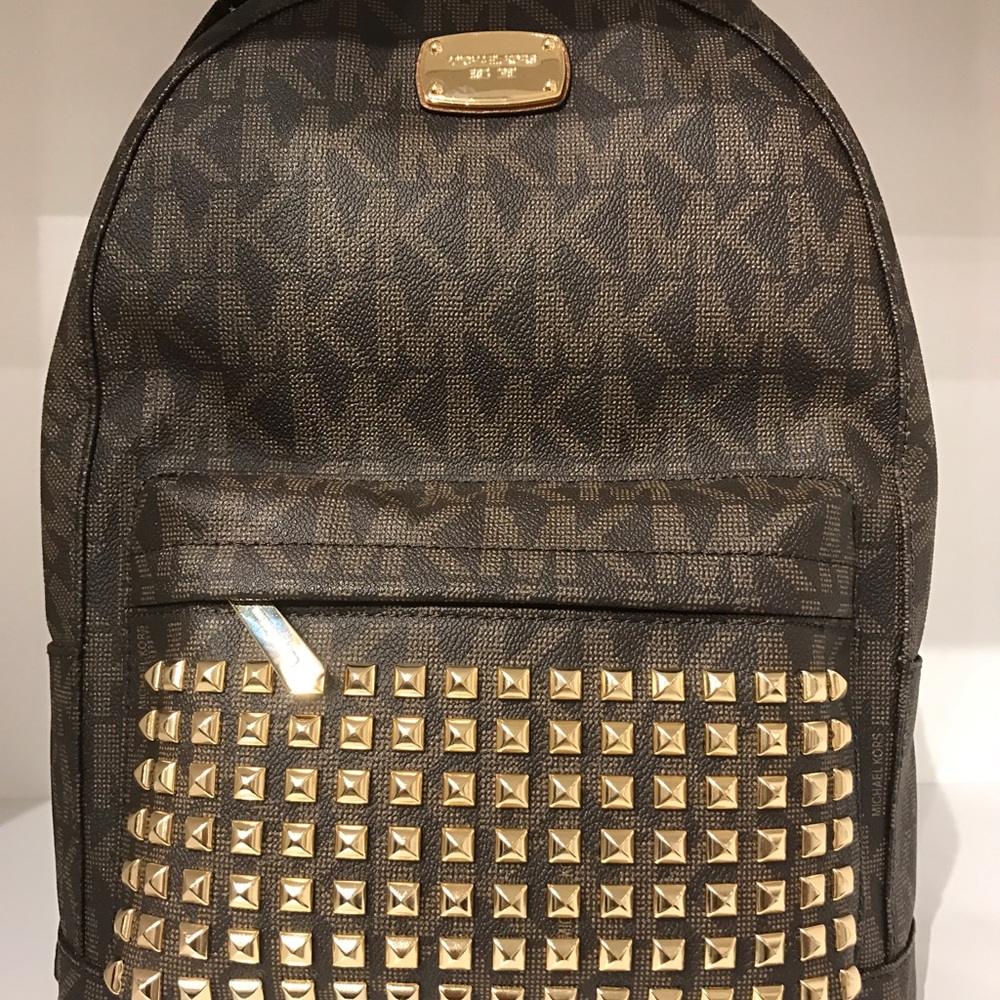 Brown Michael Kors Studded backpack