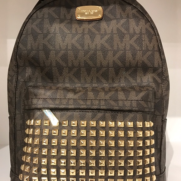 Brown Michael Kors Studded backpack - Picture 1 of 2