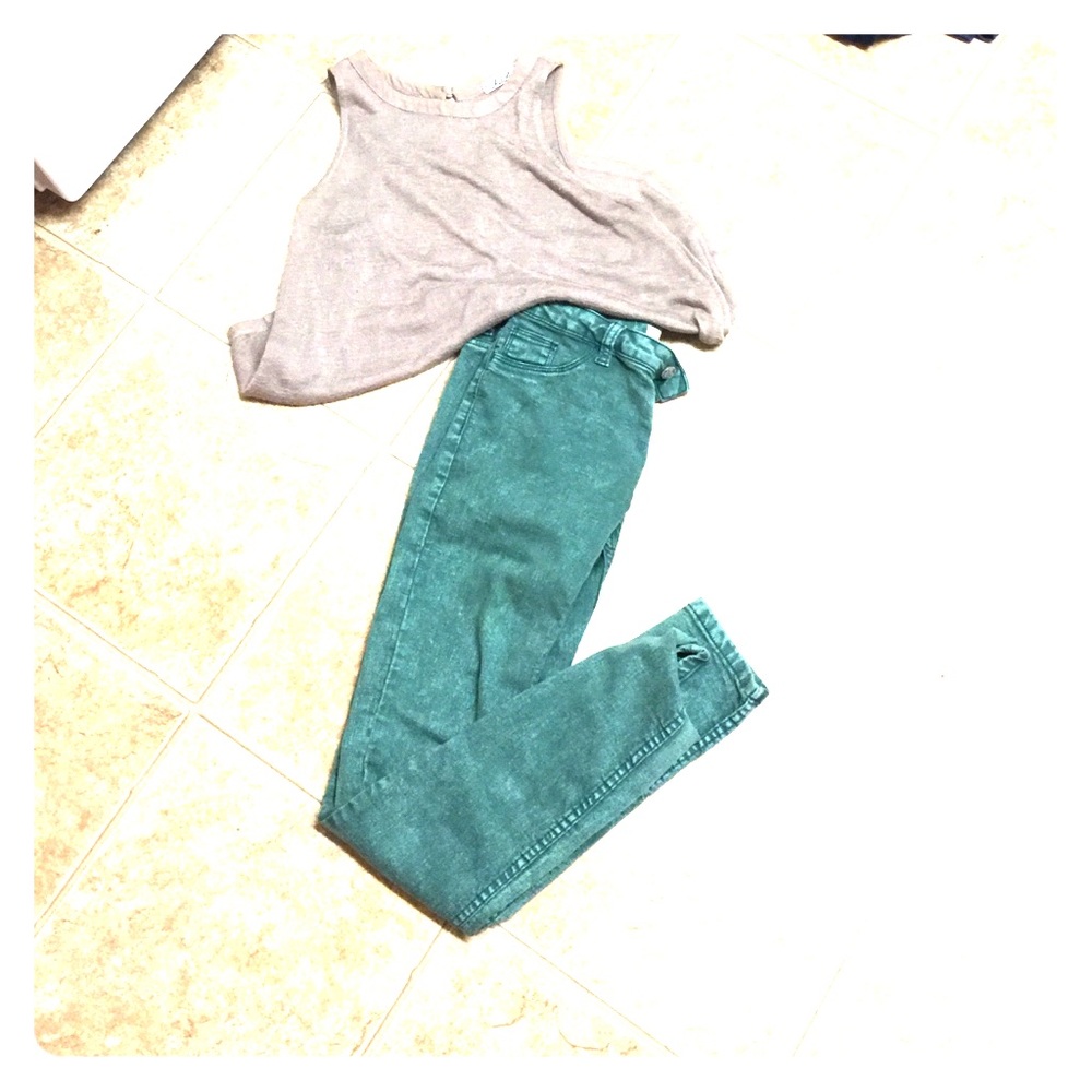 Zara TFR green jegginng