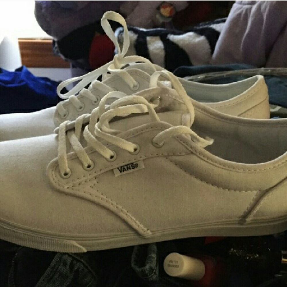 White VANS Size 9