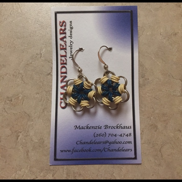 SNOWFLAKE STYLE EARRINGS - Picture 1 of 1