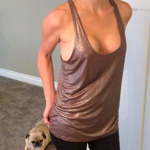 STELLA McCARTNEY bronze metallic tank