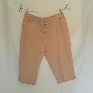 Cotton Chino Capri Pants