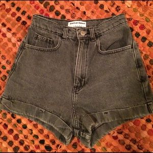 American apparel high waisted shorts