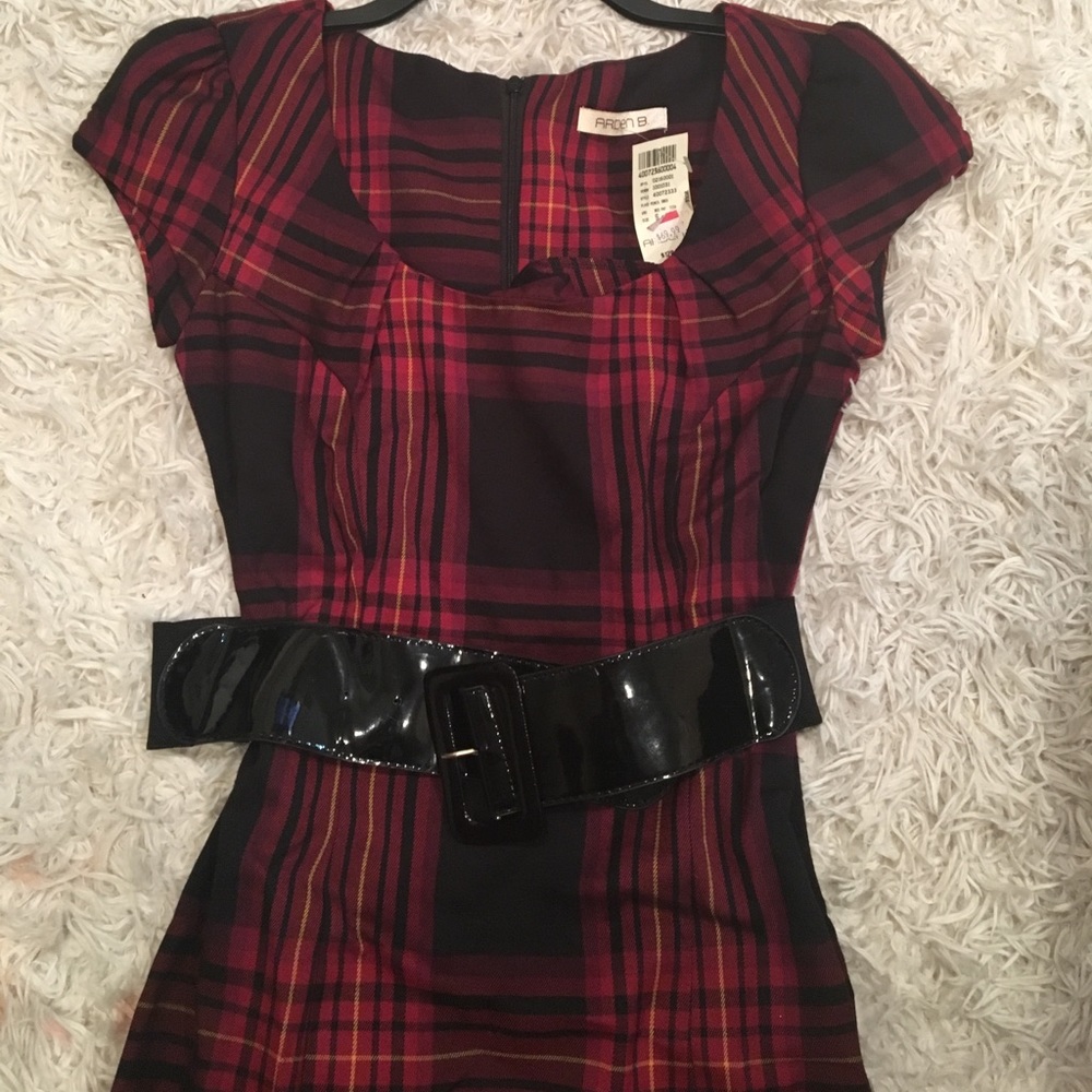 Arden B plaid dress