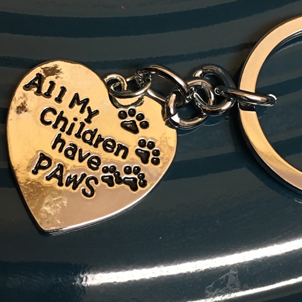Dog Cat 🐾All my children have paws 🐾 key ring❤️ - Picture 6 of 6