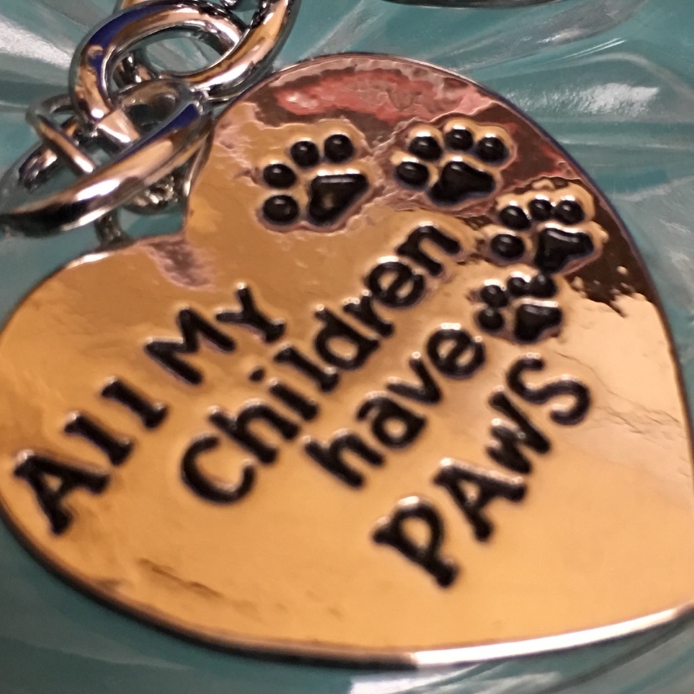 Dog Cat 🐾All my children have paws 🐾 key ring❤️ - Picture 2 of 6