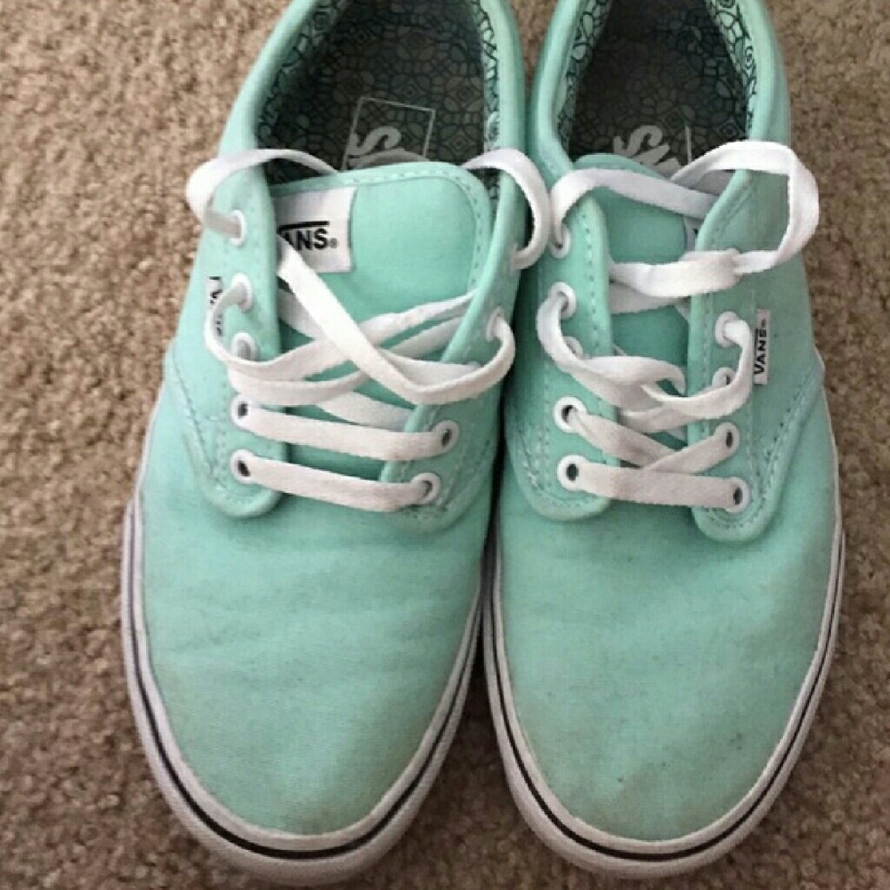 Mint Green Van's Size 8.5