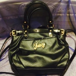 Juicy couture black satchel handbag.