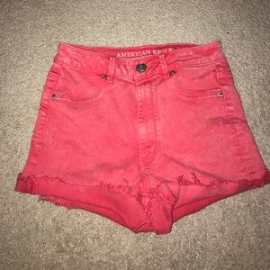 Pink American Eagle Like New High Waisted Shorts