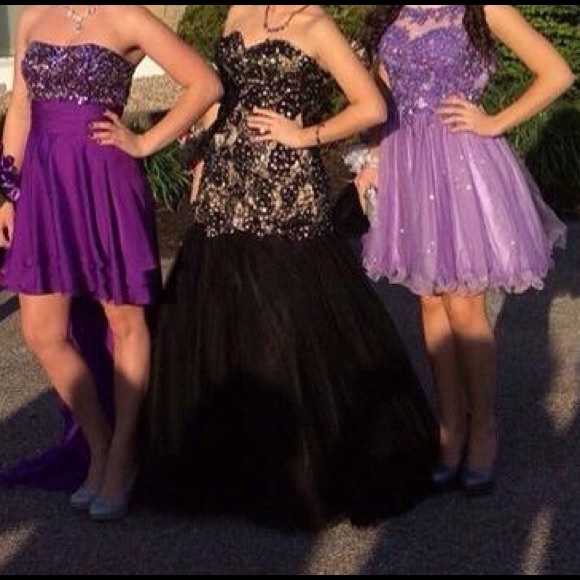 black and gold prom dress - Picture 4 of 4