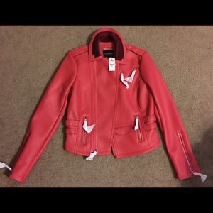 ❤SOLD❤ NWT Express Red Moto Jacket Size M