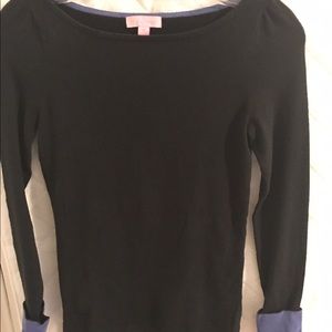 Lilly Pulitzer Black Maria Boatneck Sweater XS