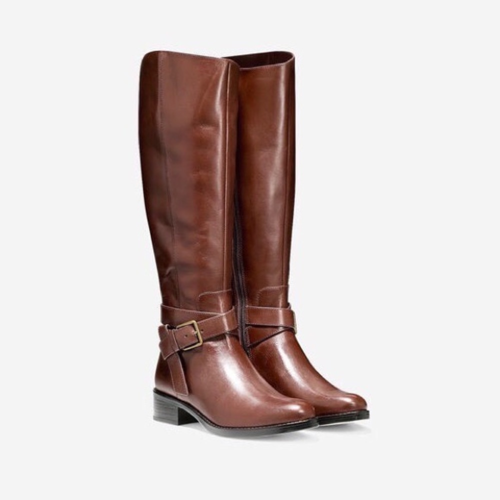 Brand New! Cole Haan Briarcliff Boots in Chestnut
